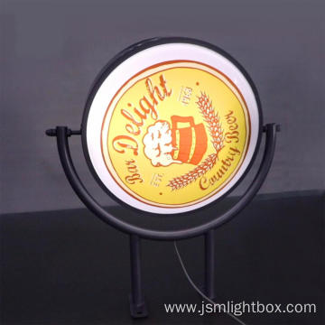 Double Side Wall Mount Rotating Acrylic LED Sign
